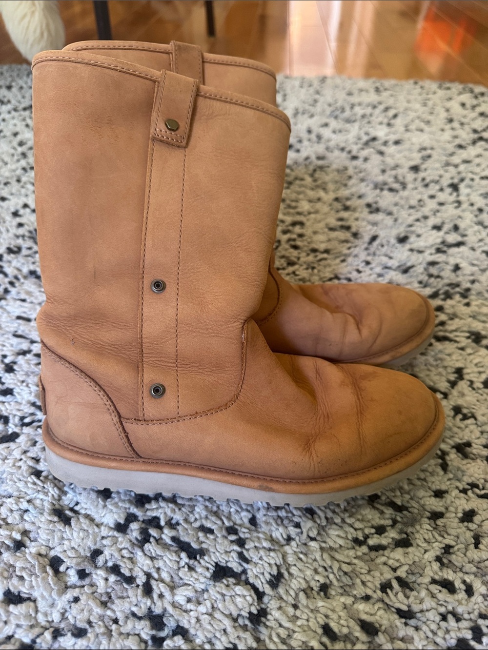 Uggs Tan foldable boots size 6